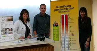 Kendra Ulmer, RN, BSN, MN Canadian Centre for Health and Safety in Agriculture with AgriSafe Staff David Sullivan, Agriculture Safety Specialist and Carolyn Sheridan, RN, BSN Clinical Director